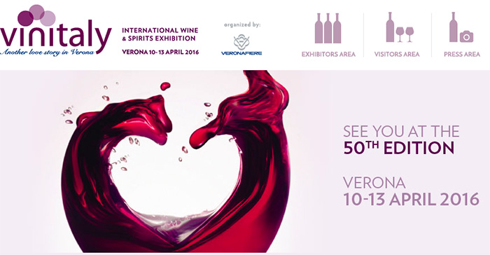 第50届意大利葡萄酒及烈酒展将于2016年4月10-13日在维罗纳举行 VINITALY 50TH VERONA 10-13 APRIL 2016